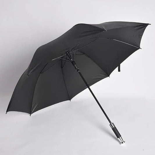 Windproof Travel Umbrella by Sky Umbrella in a vibrant solid colour, shown open, automatic one-button opening