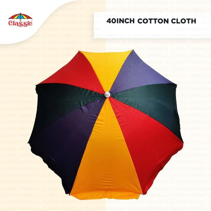 Cotton Fabric Multi Color Garden Outdoor Umbrella - Classic Umbrella