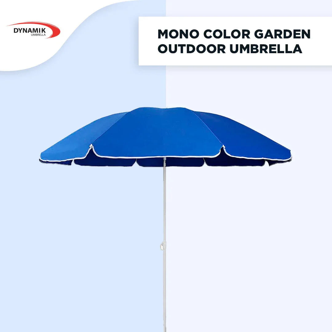 Mono Silver Garden Outdoor Umbrella Side - Sky Umbrella