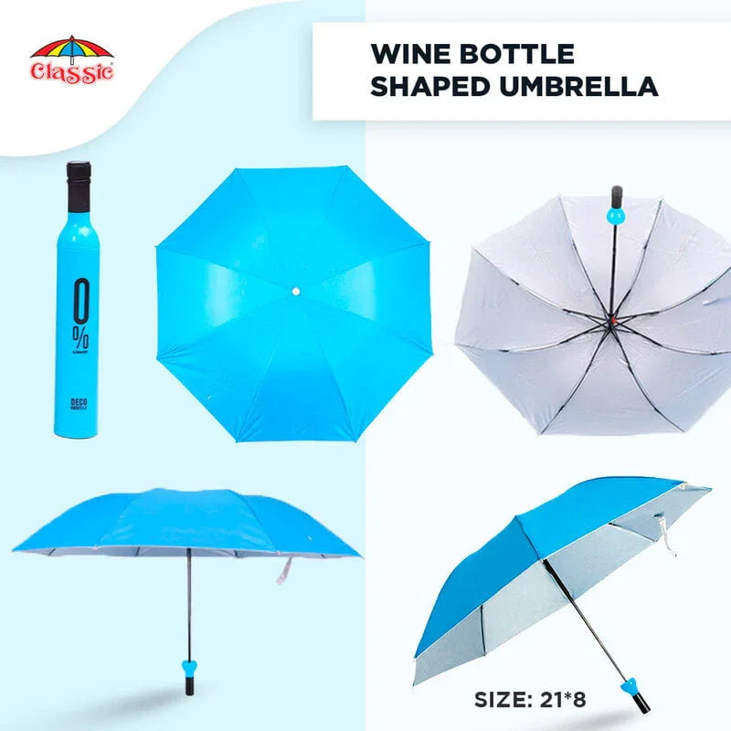 Wine Shaped Bottle Umbrella - Classic Umbrella