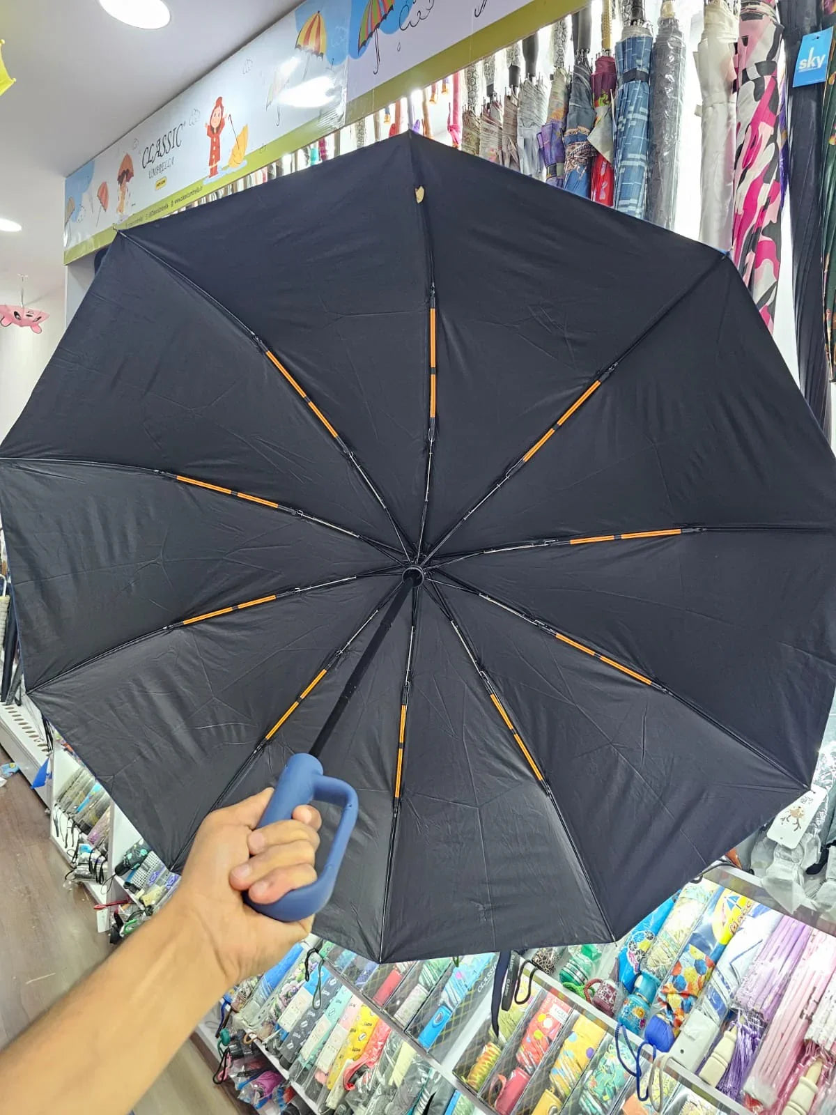 Compact 3Fold Travel Umbrella - Classic Umbrella