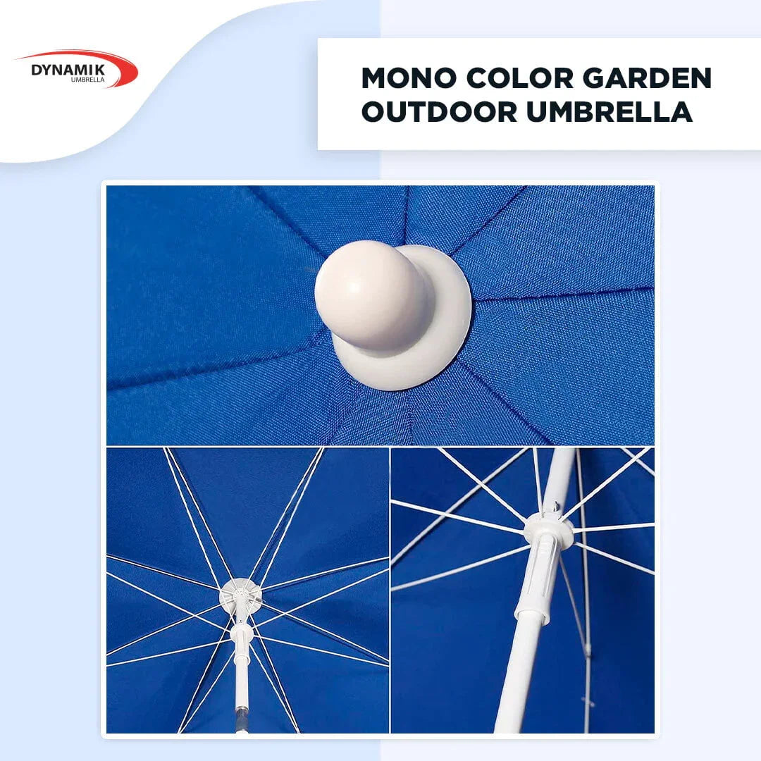 Mono Silver Garden Outdoor Umbrella Close Up - Sky Umbrella