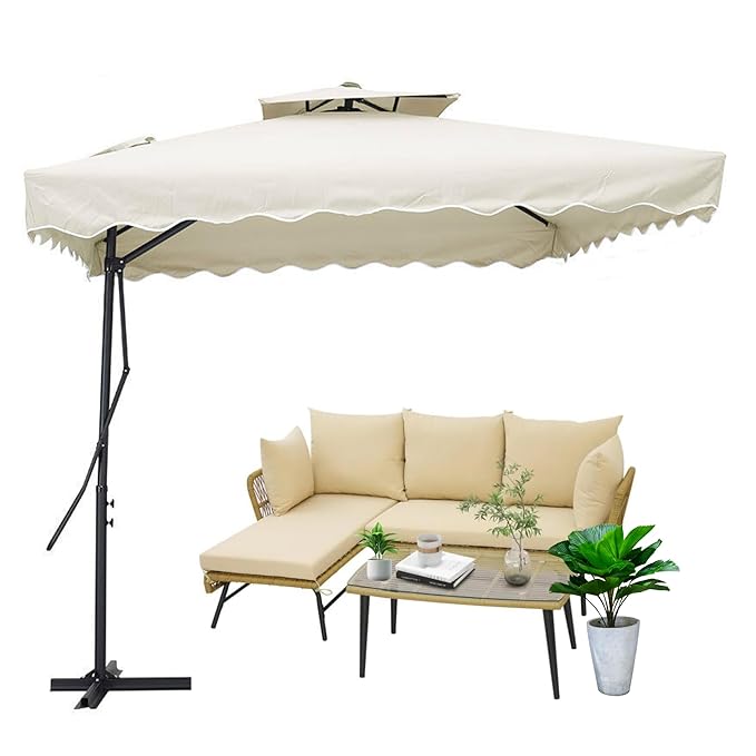 Sidepole Outdoor Cafe Umbrella On Rent