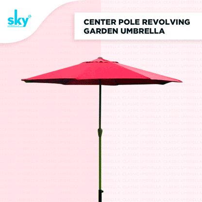 Center Pole Garden Parasol Umbrella - Classic Umbrella