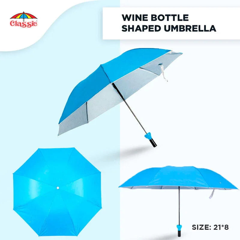 Wine Shaped Bottle Umbrella - Classic Umbrella