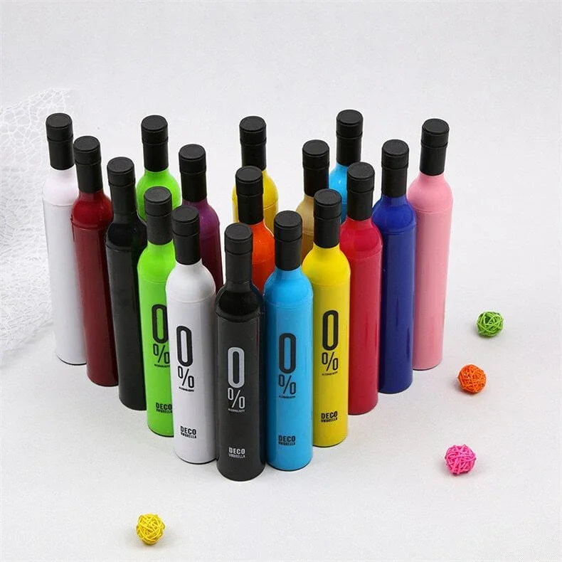 Wine Shaped Bottle Umbrella - Classic Umbrella