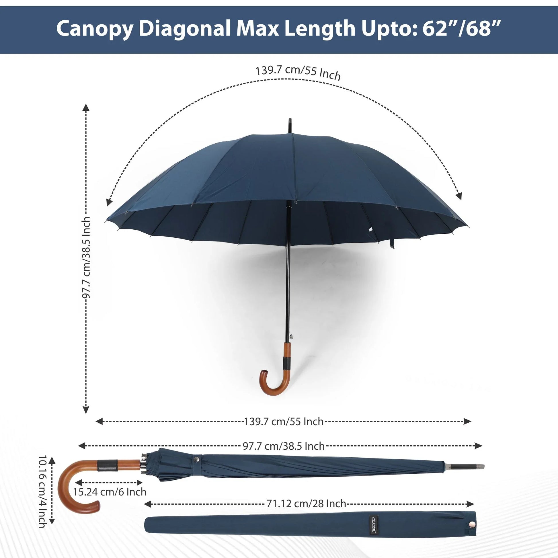 Classic Premium Windproof Umbrella - Classic Umbrella