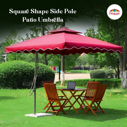 Square shape Side Pole Patio Umbrella