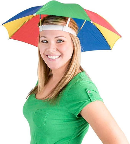 Rainbow Hand Free Cap Umbrella - Classic Umbrella