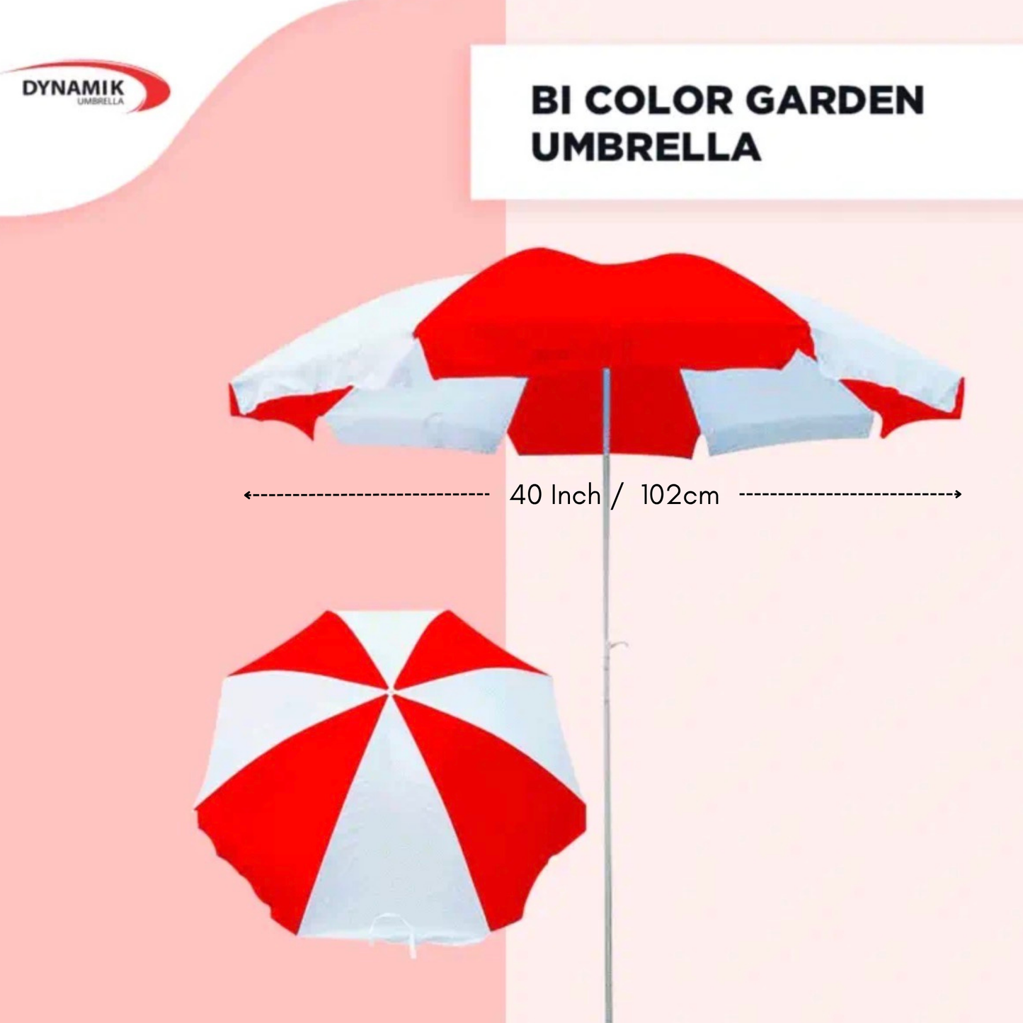 Bi Color Garden Outdoor Umbrella
