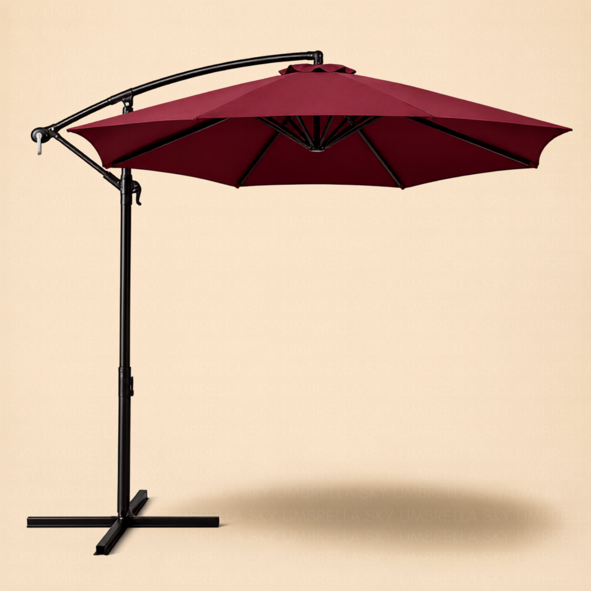 Round shape Side Pole Patio Umbrella