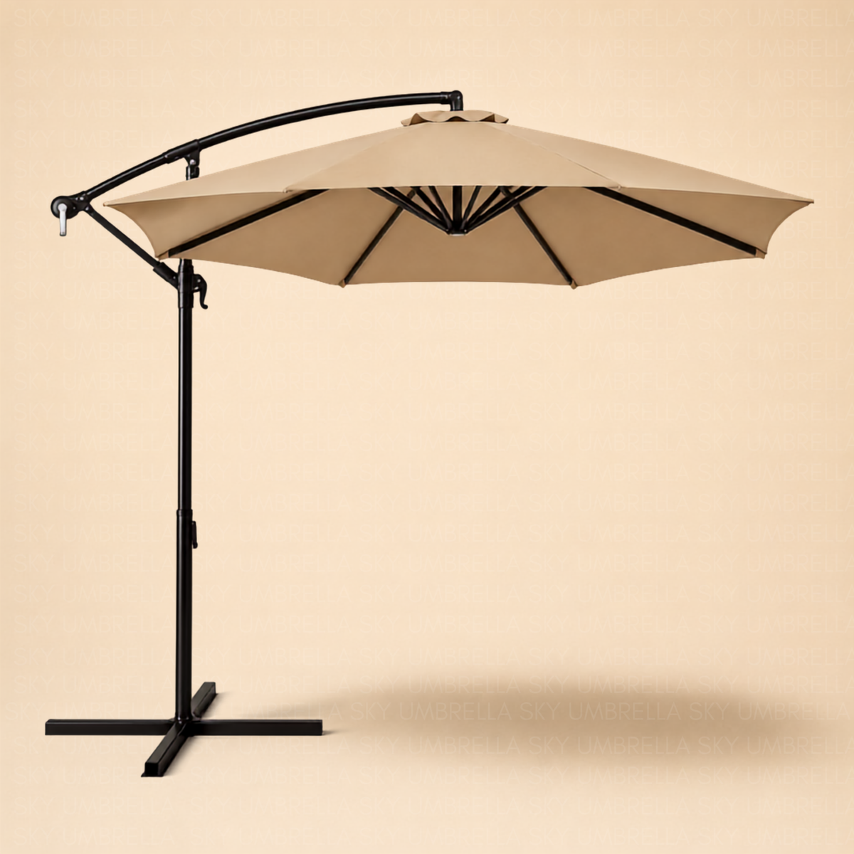 Round shape Side Pole Patio Umbrella