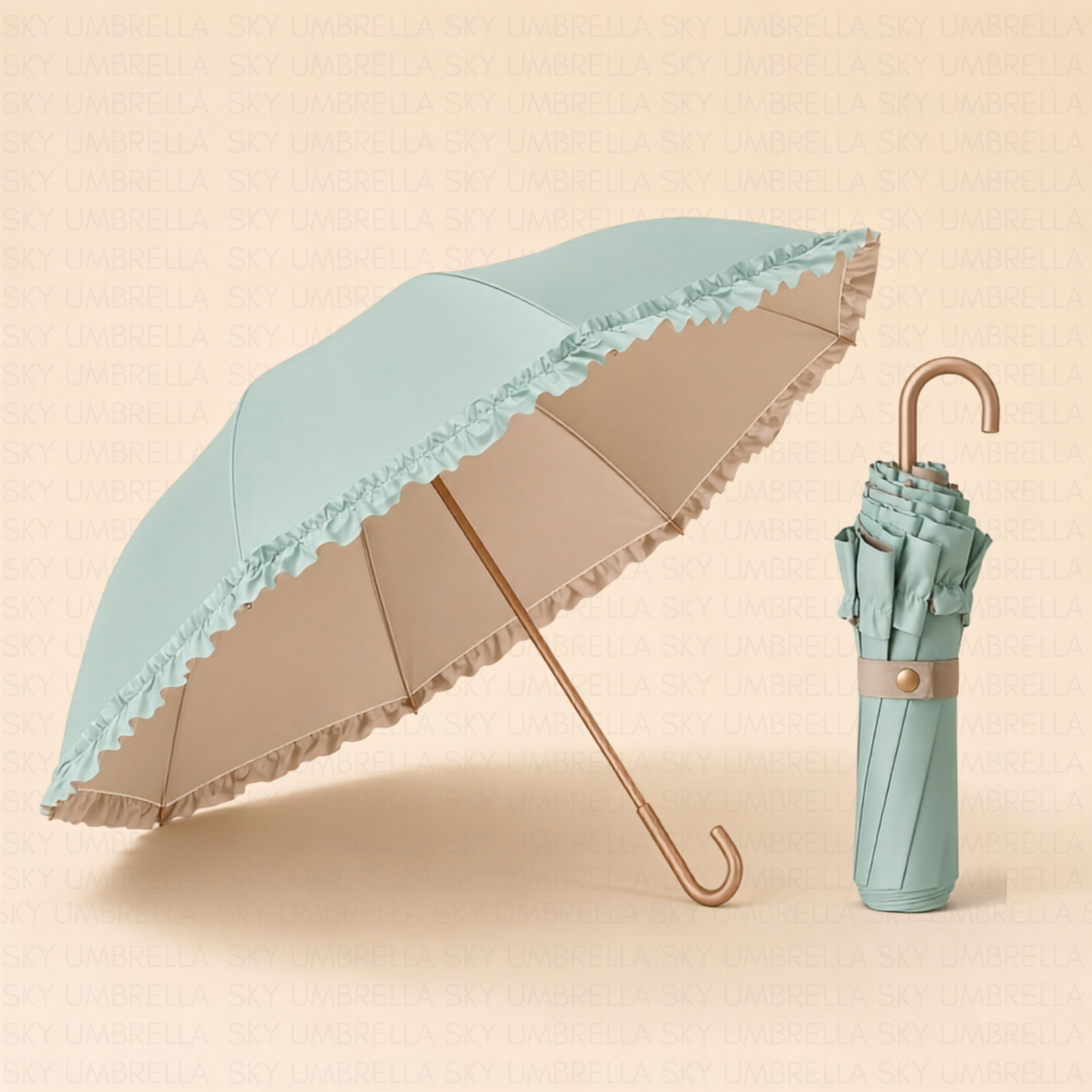 3 Fold Bag Frill Umbrella