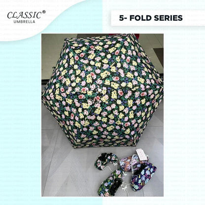 Premium Printed Bag 5Fold Classic Umbrella - Classic Umbrella