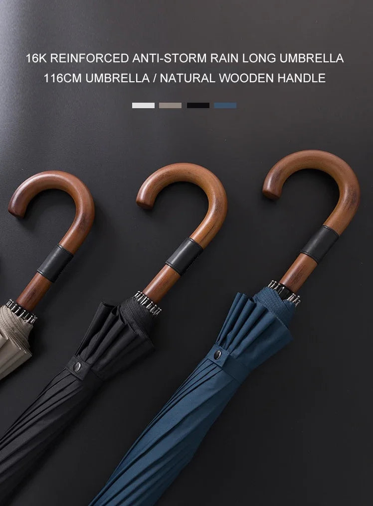 Classic Premium Windproof Umbrella Black - Sky Umbrella