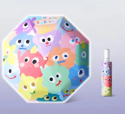 3 Folding Kids Cartoon Automatic Umbrella UV - Classic Umbrella