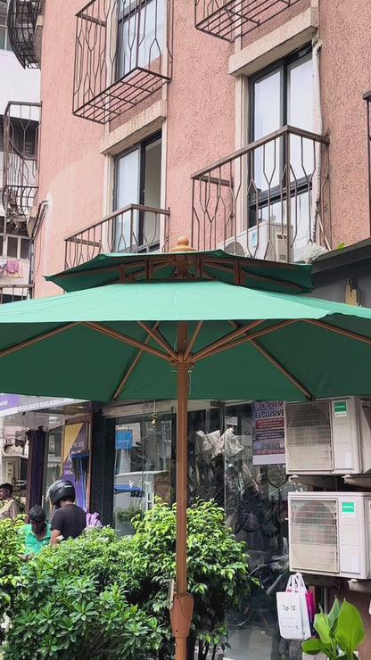 Centre Pole Double Layer Garden Umbrella