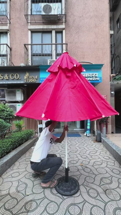 Double Canopy Center Pole Patio Umbrella